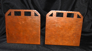Rare Dirk Van Erp    D'arcy Gaw   Bookends with cutout design.  Signed. 